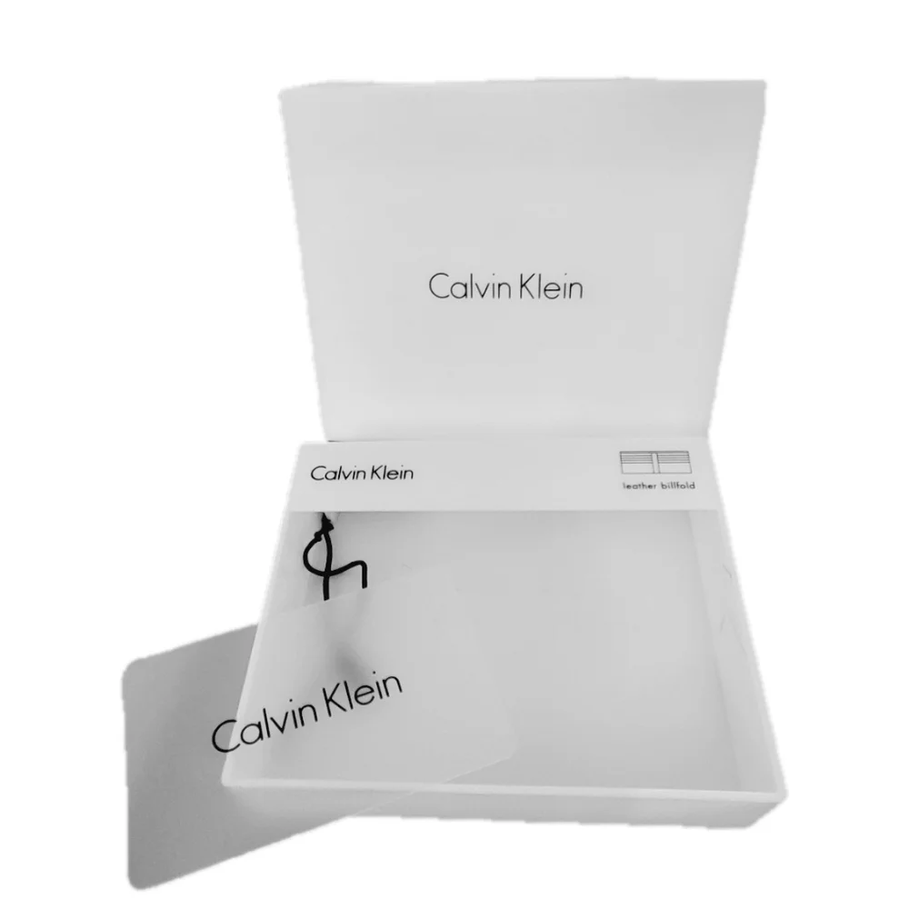 Calvin Klein White Hardcase Billfold Box (Empty)